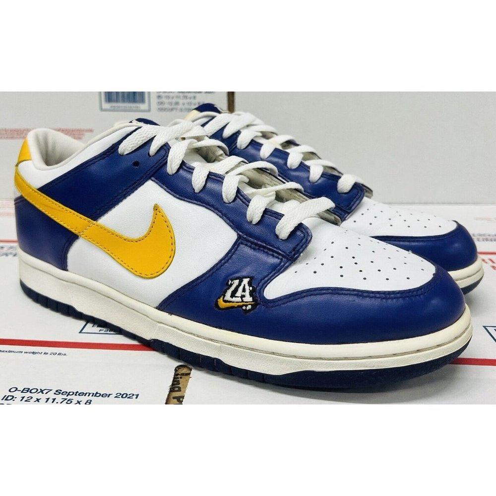 2004 Nike Dunk "La" Lakers Yellow Del Sol/Court Purple - Size 10 - GD (C5)
